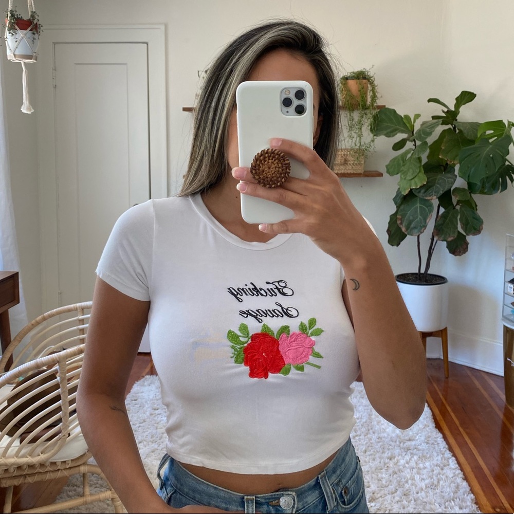 Fucking savage embroidered tee